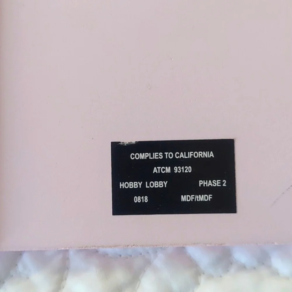 * Hobby Lobby Turquoise, Natural Wood & Pale Pink Striped Photo Frame, Like New